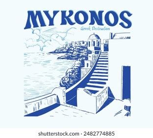 532 Mykonos Graphic Images, Stock Photos, and Vectors | Shutterstock