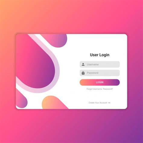 Premium Vector | Colorful website login ui design vector | Login page ...