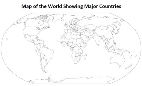 Printable World Map With Countries