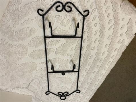 Plate Hangers Wall Display Rack Holders Metal Decorative Stand Black | eBay