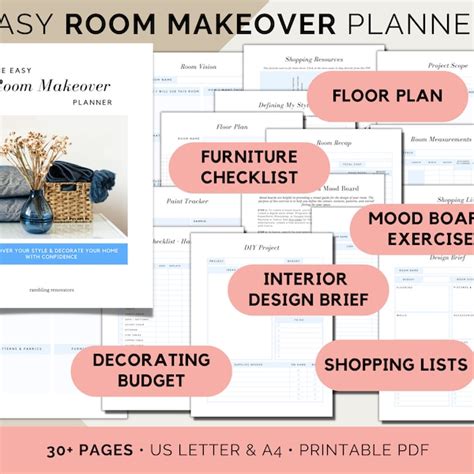 Interior Design Room Layout Plan - Etsy