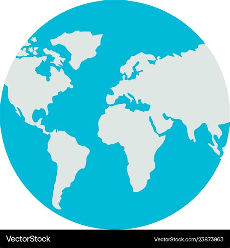 World Globe Map Vector - Emilia Natividad