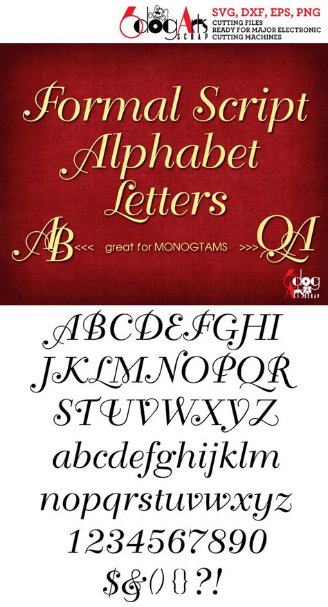 Cursive Alphabet Letters Svg Dxf Vector Images Monogr - vrogue.co