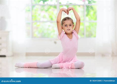 Baby Ballet. Little Ballerina Girl in Dance Class Stock Image - Image ...