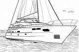 Premium Vector  Yacht A coloring Book Page White Background sketch template