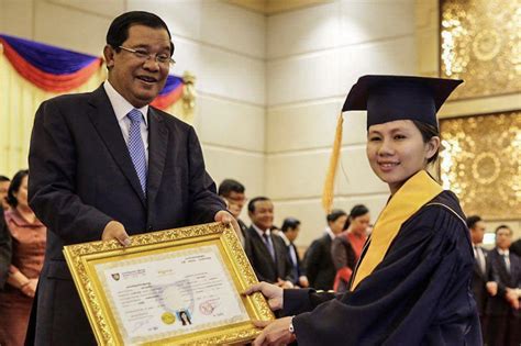 Listen Up Graduates, It’s Your Prime Minister Speaking - The Cambodia Daily