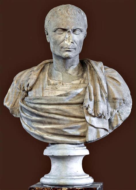 Caesar, Roman bust (marble), 1st century BC, (Palazzo Altemps, Rome).