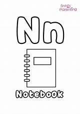 Notebook Coloring Pages sketch template