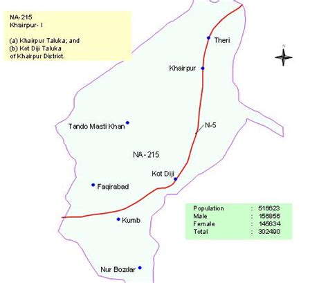 Area Map of NA 215 Khairpur Sindh – Paki Mag