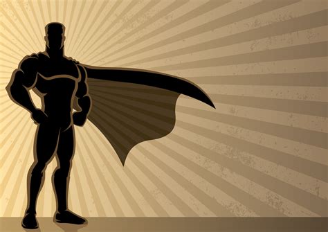 Superhero Background Silhouette 35619077 Vector Art at Vecteezy