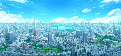 Anime Cityscape in 4K Ultra HD by Ming Ren