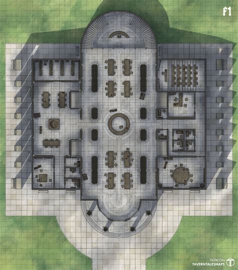 The Grand Library | Tavern Tales on Patreon | Dnd world map, Dungeon ...