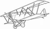 Biplane Coloring Pages Colouring Drawing Printable Clipart Sheets Kids  sketch template
