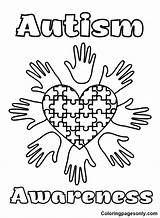 Autism Awareness Coloring Pages Printable For Free Download sketch template