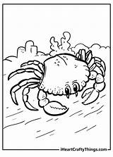 Cute Crab Coloring Pages sketch template