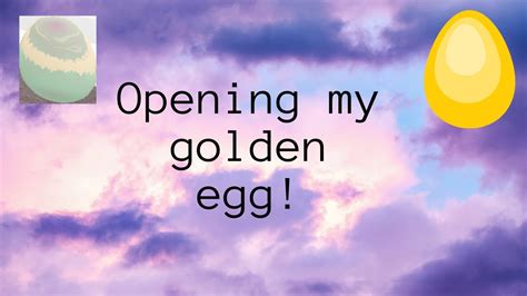 Opening my golden egg in Adopt Me!! - YouTube