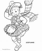Scottish Coloring Pages Sketch Page sketch template