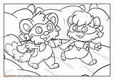 Popples Coloring Pages sketch template