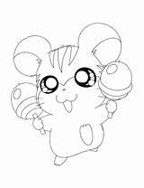 Hamtaro Coloring Pages sketch template