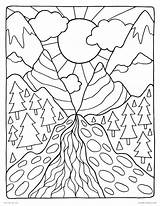 Mountain Scenery Coloring Pages At GetColoringscom  Free Printable sketch template
