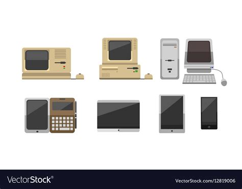 Computer evolution Royalty Free Vector Image - VectorStock