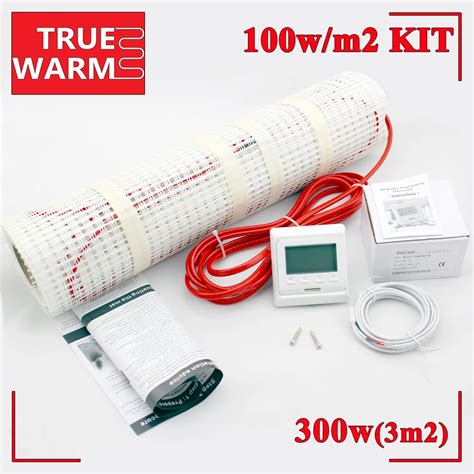 3SQM Teflon Oversheath Electric Radiant Floor Heating Mats Kit For Thermostat Floor,Wholesale ...