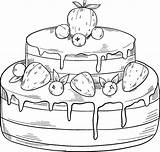 Un Pezzo Di Torta Da colorare Scarica Stampa O Colora Subito Online sketch template