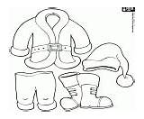 Coat And Trousers Of Santa Claus coloring Page Printable Game sketch template