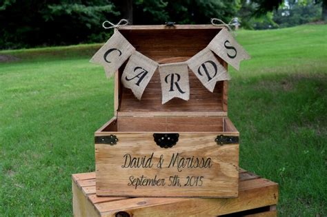 Wedding Card Box Rustic Wooden Card Box Rustic Wedding | Etsy