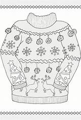 Free Ugly Sweater Coloring Pages sketch template