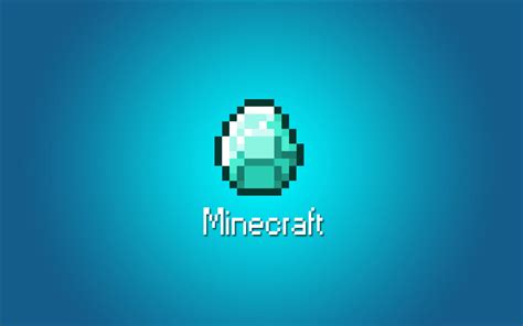 Download Blue Diamond Cool Minecraft Wallpaper | Wallpapers.com