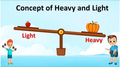 concept of heavy and light for kids |#heavy |#lightobjects - YouTube