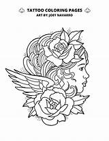 Coloring Pages For Tattoos sketch template