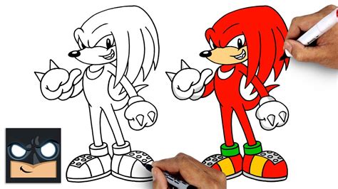 How To Draw Knuckles | Sonic 2 (Draw & Color) - YouTube