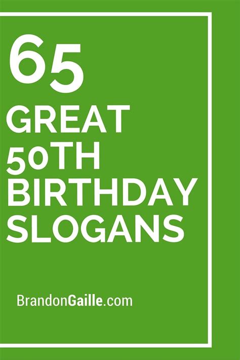 50th Birthday Phrases Quotes - ShortQuotes.cc