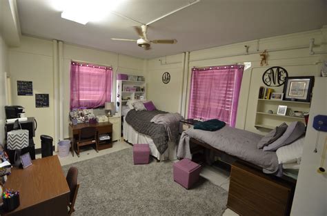 The two-student rooms in Highland hall are spacious with suite-style bathrooms. #LSU | College ...