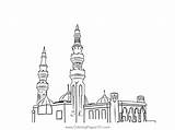 A Mosque In Arar Northern Saudi Arabia Coloring Page For Kids  Free sketch template