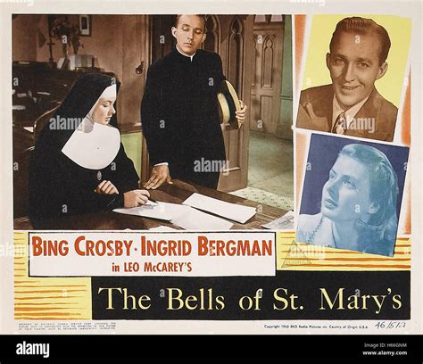 The Bells of St. Mary's - Movie Poster Stock Photo - Alamy