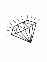 Diamond Coloring Page sketch template