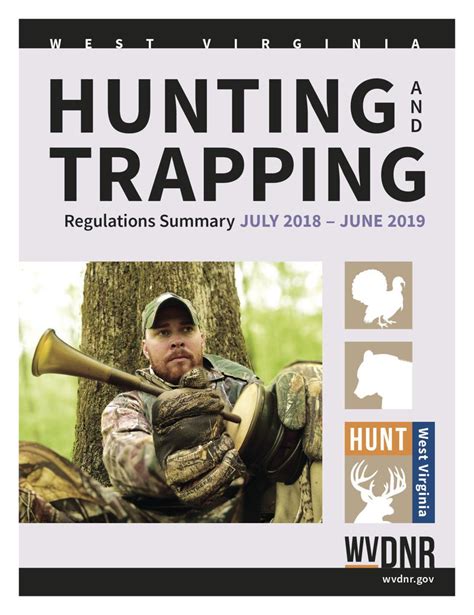 WV hunting regulations for 2018-19 online; paper booklets out Aug. 1 ...