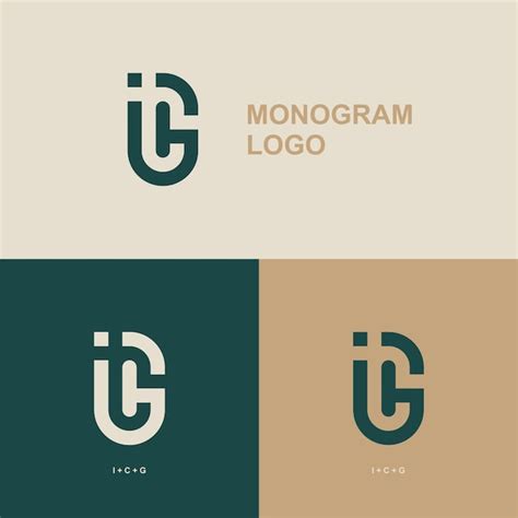 Premium Vector | Icg logo for a monogram