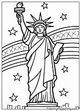 Statue Of Liberty Coloring Page At Sascovetedblog Blog sketch template