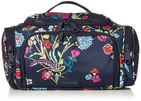 Vera Bradley Recycled Lighten Up Reactive Large Travel Cosmetic Makeup Organizer Bag in Blue - Lyst