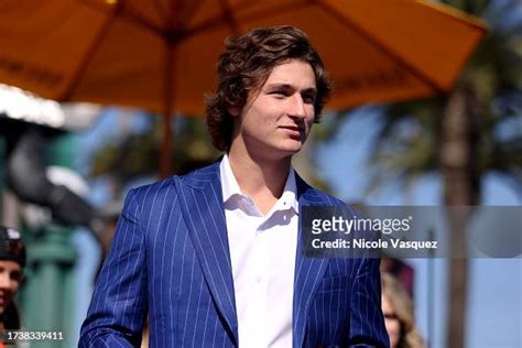 Trevor Zegras of the Anaheim Ducks arrives before the game against ...