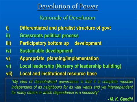 PPT - Presentation on “Devolution of Power” PowerPoint Presentation ...