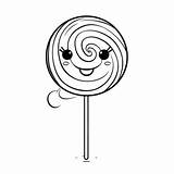 Draw Lollipop Coloring Drawing Lollipops Swirl Sheets Template Step  sketch template