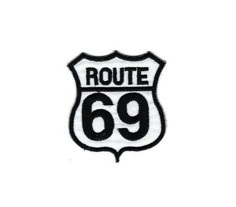 2.5x3 Route 69 Sign IRON ON PATCH Sew on Highway Road - Etsy