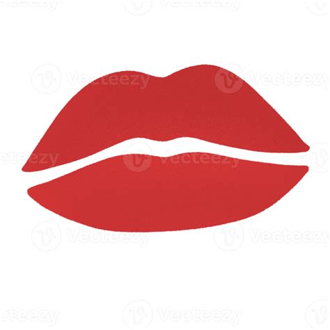 Valentine red lips 9695790 PNG