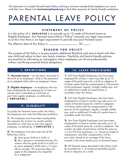 Leave Policy - 19+ Examples, Format, Pdf