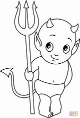 Cute Devil coloring Page  Free Printable Coloring Pages sketch template